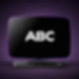 ABC logo on Roku device