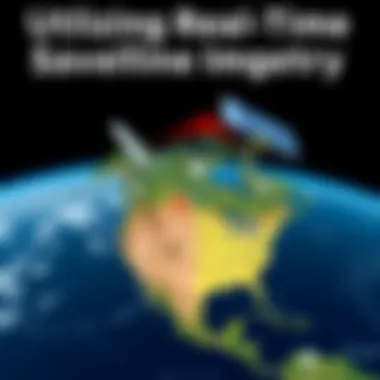 Real-time satellite imagery application