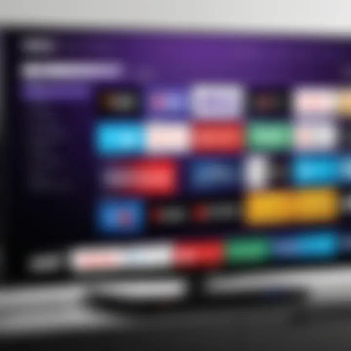 Visual representation of local channel options available on Roku