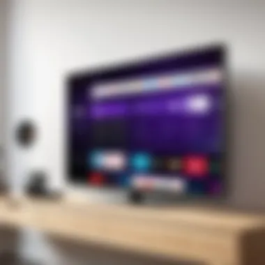 User navigating Roku settings for channel access