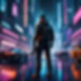 Action Hero in Cyberpunk City