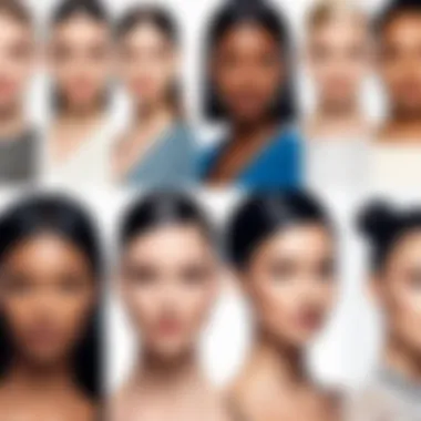 Diverse Styles Redefined by AI Collage of AI-generated models in various fashion styles