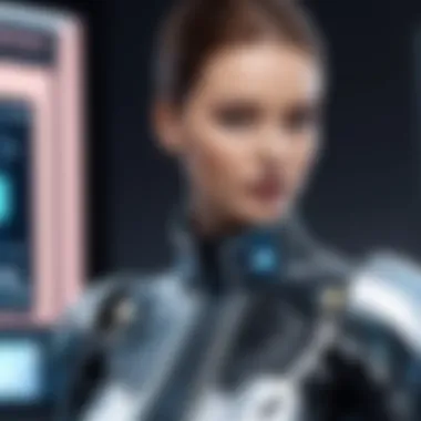 The Synergy of Design and Technology Fashion designers collaborating with AI technology