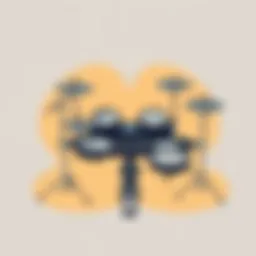 Alesis DM6 Drum Set showcasing its sleek electronic pads