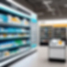 Digital interface showcasing Amazon Pharmacy features