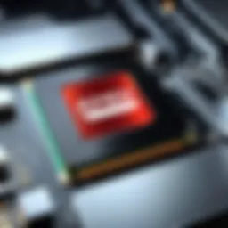 AMD logo with cloud technology background