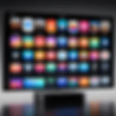 Innovative Interface of Apple TV News Channel Apple TV News Channel interface showcasing a variety of news segments