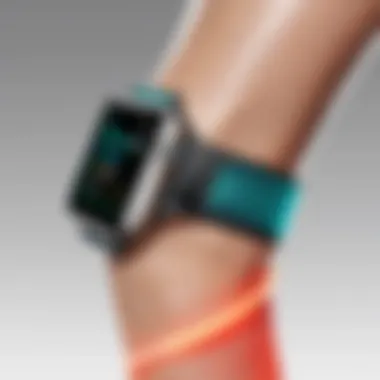 Ankle band for Apple Watch fitness tracking