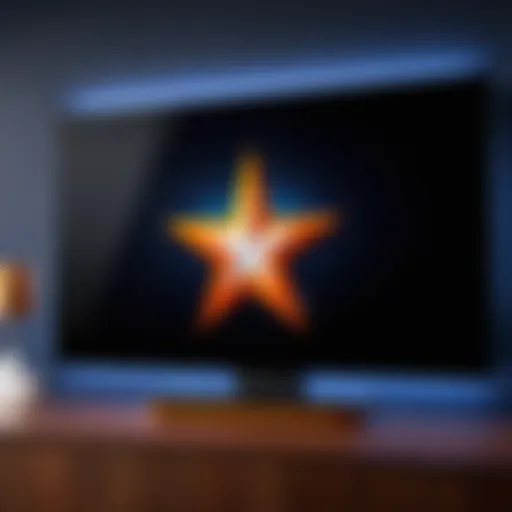 Astros logo on Apple TV screen