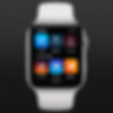 Interface of the Audible app on Apple Watch showcasing audiobook controls