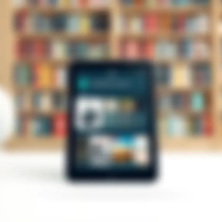 A diverse selection of audiobook titles displayed on a digital device