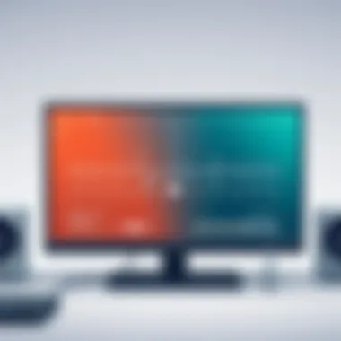 Comparison of audio applications on a digital screen