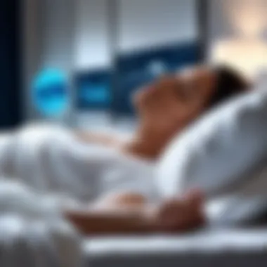 Innovative Sleep Tracking Technology Illustration of advanced sleep tracking technology