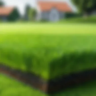 Results of Automated Turf Management A lush green lawn showcasing the results of automated turf management.