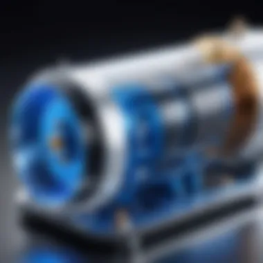 Innovative Design of the Blue Eddy Generator Detailed schematic of the Blue Eddy generator illustrating its innovative design.