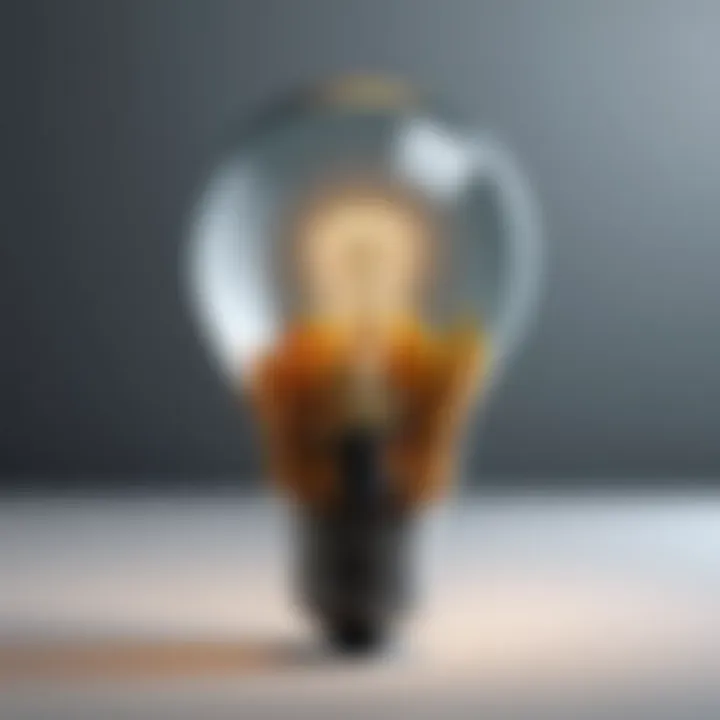 Illustration of a light bulb symbolizing insights into credit scores