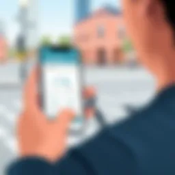 User interacting with the Capital Bikeshare app on a smartphone