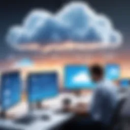 Cloud developer working on desktop application architecture