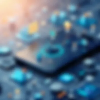 Social Dynamics Impacting iPhone Communication Illustration of social dynamics influencing iPhone communication