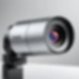 A high-resolution webcam set up for streaming