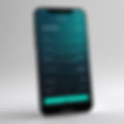 User customizing alarm settings on a smartphone app