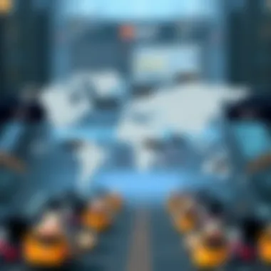 Global Expansion Strategy of Uber Map showing Uber's global expansion strategy