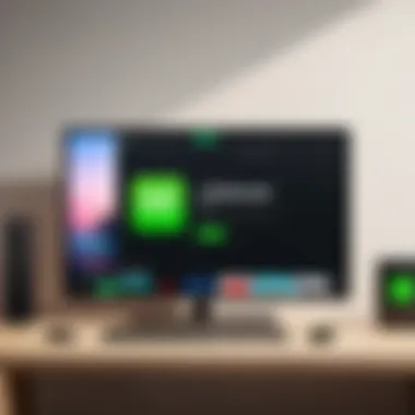 Devices showcasing Spotify and Hulu integration