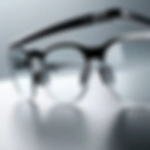 Elegantly designed Focals smart glasses on display