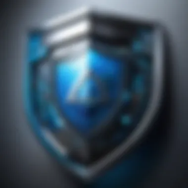 The Shield of Cybersecurity Cybersecurity Concept