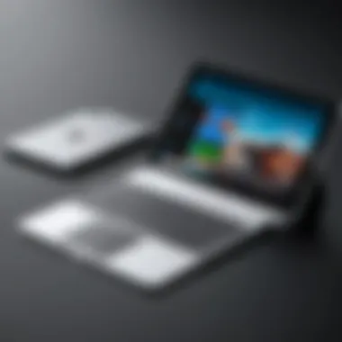 Microsoft Surface Duo Dual-Screen Design Overview of the Microsoft Surface Duo showcasing its unique dual-screen design