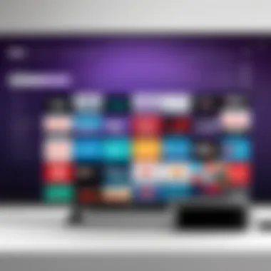 A close-up of Roku's latest streaming technology features