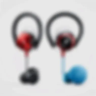 Comparison chart illustrating Samsung's Beats earbuds against competitors