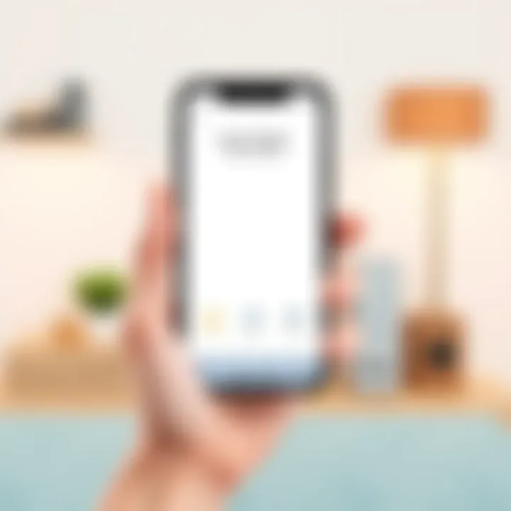 User-Friendly Security App Interface User interface of Amazon security app on a smartphone