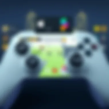Innovative User Interface in Apple Gaming User interface design of an Apple game featuring controller functionality