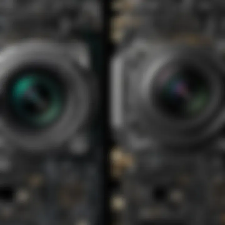 Side-by-side comparison of digitized and original photographs