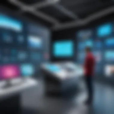Applications of AR and WebGL Across Industries Illustration of practical applications of AR and WebGL in various industries