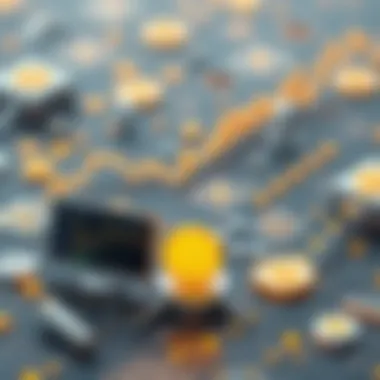 Conceptual image of digital finance evolution