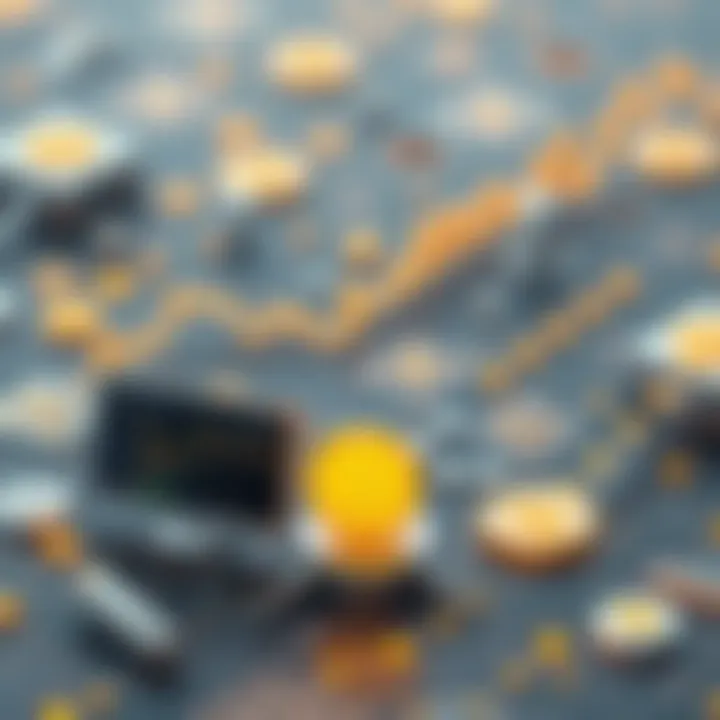 Conceptual image of digital finance evolution