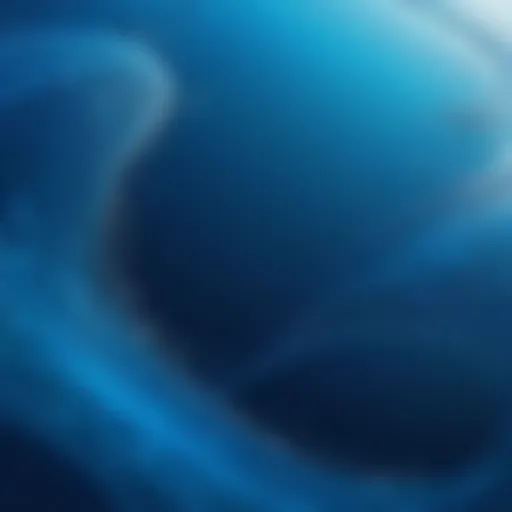 Visual representation of blue ocean branding concept