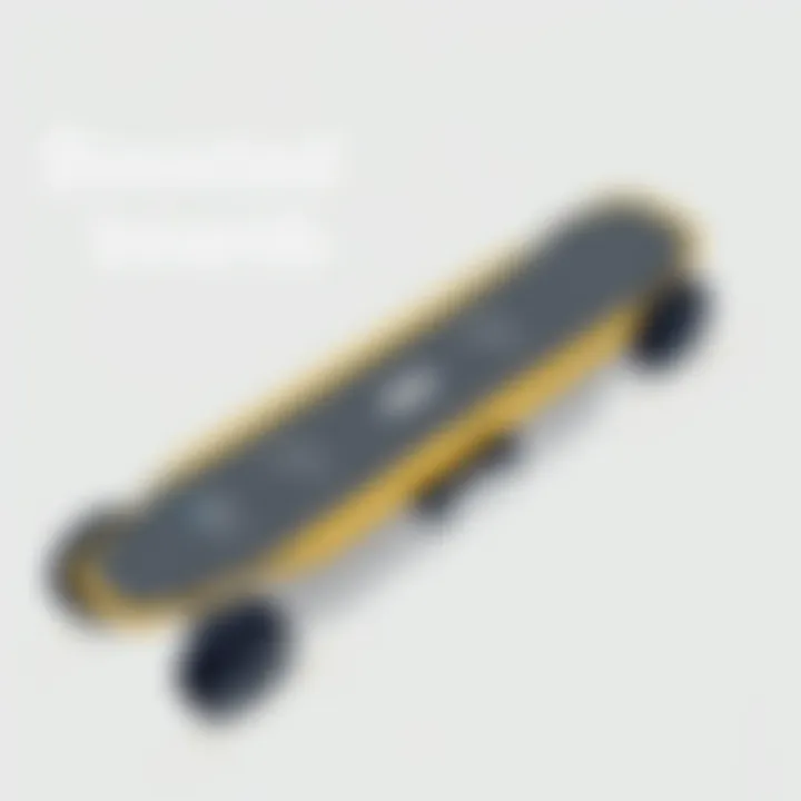 Innovative Design of Boosted Boards A sleek Boosted board showcasing advanced design features