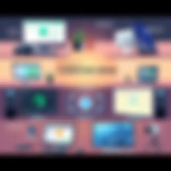 Illustration of various real-world applications of computer vision technology