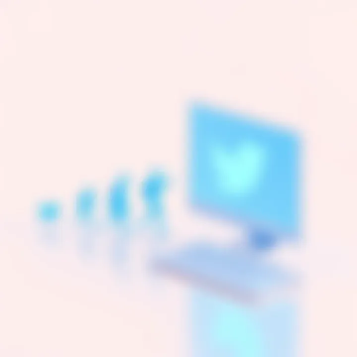 A symbol representing digital communication evolution