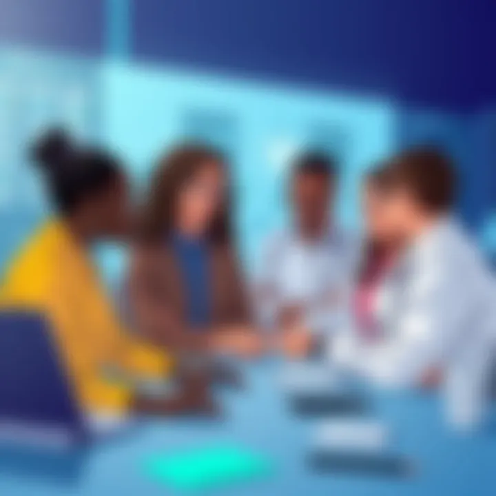 Diverse team brainstorming innovative tech solutions at HP