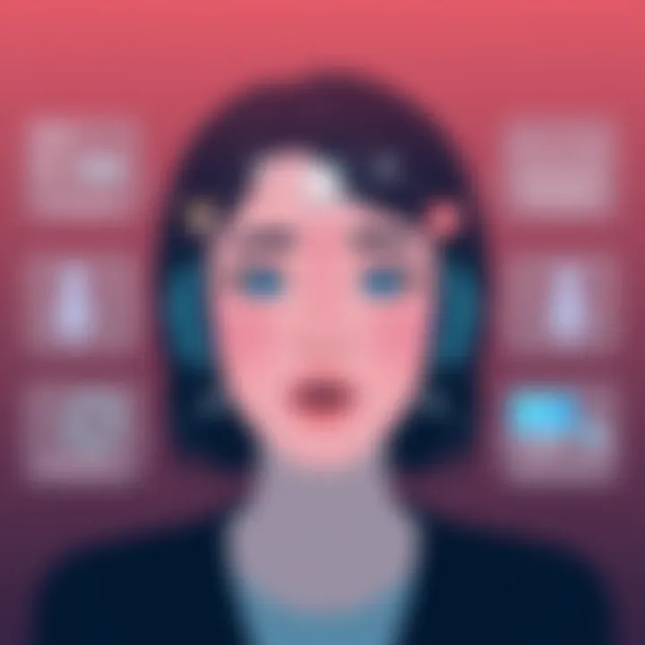 An infographic showcasing AI and facial recognition technology in apps.