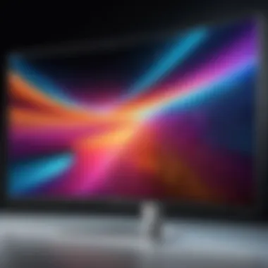 Enhanced Display Quality Detailed view of the enhanced display quality on a curved screen.