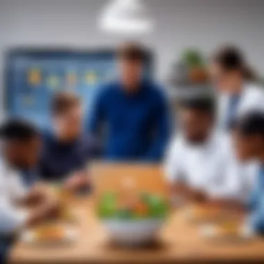 Innovative Food Tech Entrepreneurs A group of diverse entrepreneurs brainstorming ideas for food tech startups.