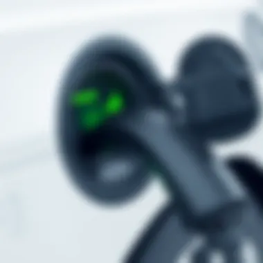 Electric Vehicle Charging Port Close-up A close-up of an electric vehicle charging port