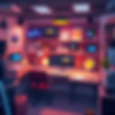 A creative workspace filled with Glowforge artworks and projects