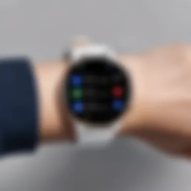 User interacting with Google Assistant on Samsung Watch 4