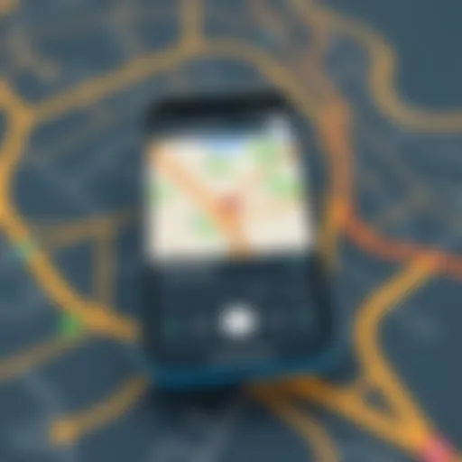 Dynamic navigation interface on Google Maps